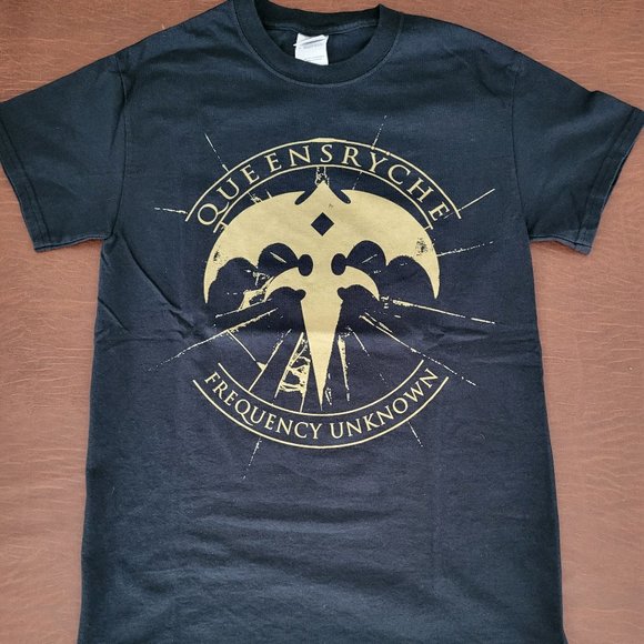 Queensryche - Geoff Tate 2013 "Frequency Unknown" T Shirt Black Men's Small - Picture 1 of 5